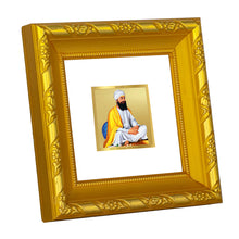 Load image into Gallery viewer, DIVINITI 24K Gold Plated Guru Tegh Bahadur Ji Religious Photo Frame For Home Decor, Puja (10.8 X 10.8 CM)
