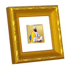 Load image into Gallery viewer, DIVINITI 24K Gold Plated Guru Tegh Bahadur Ji Religious Photo Frame For Home Decor, Puja (10.8 X 10.8 CM)