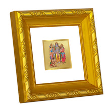 Load image into Gallery viewer, DIVINITI 24K Gold Plated Ram Darbar Religious Photo Frame For Home Decor, Puja, Festival (10.8 X 10.8 CM)
