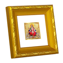 Load image into Gallery viewer, DIVINITI 24K Gold Plated Santoshi Mata Photo Frame For Home Decor, Puja, Gift (10.8 X 10.8 CM)
