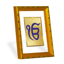 Load image into Gallery viewer, DIVINITI 24K Gold Plated Ik Onkar Wall Photo Frame For Home Decor, Tabletop, Gift (21.5 X 17.5 CM)