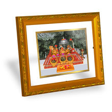 Load image into Gallery viewer, DIVINITI 24K Gold Plated Mata Ka Darbar Photo Frame For Home Wall Decor, Puja, Gift (21.5 X 17.5 CM)
