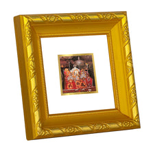 Load image into Gallery viewer, DIVINITI 24K Gold Plated Mata Ka Darbar Photo Frame For Home Decor, Navratri Puja (10.8 X 10.8 CM)
