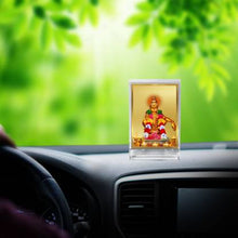 Load image into Gallery viewer, Diviniti 24K Gold Plated Ayyappan Ji Frame For Car Dashboard, Home Decor, Housewarming Gift (11 x 6.8 CM)
