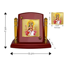 Load image into Gallery viewer, Diviniti 24K Gold Plated Goddess Gayatri For Car Dashboard, Home Decor, Puja Room, Gift (7 x 9 CM)
