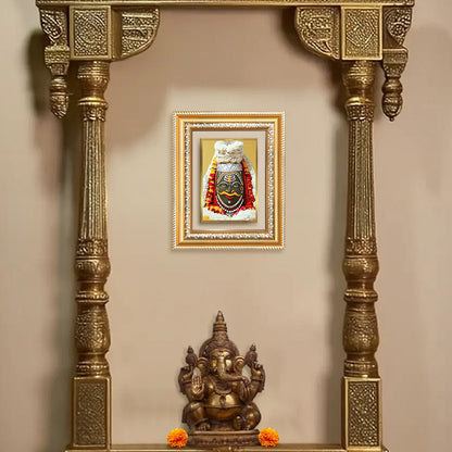 Diviniti 24K Gold Plated Mahakaleshwar (Classic) Divine Wall and Table Top Frame for Home Mandir & Office Decor | Luxury Spiritual Gift