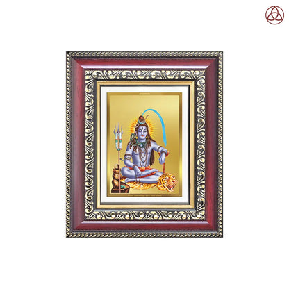 Lord Shiva | Mahadev The Supreme Consciousness Tabletop Frame in 24K Gold Plated Foil