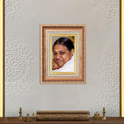 Mata Amritanandamayi | Guru Amma for Wall Photo Frame in 24K Gold Plated Foil