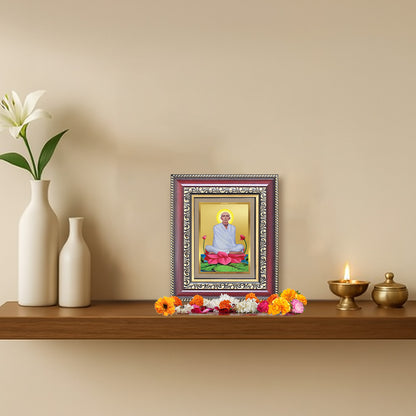 Diviniti 24K Gold Plated Ram Thakur (Classic) Divine Table Top Frame for Home Mandir & Office Decor | Luxury Spiritual Gift