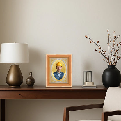 Portrait on Gold | Immortalise Your Classic Oval Photo Frame in 24K Gold Plated Foil