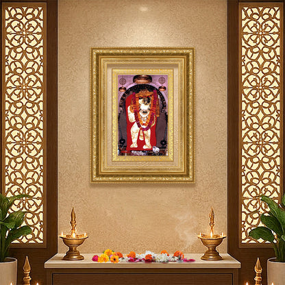 Diviniti 24K Gold Plated Mehndipur Balaji (Classic) Divine Wall Frame for Home Mandir & Office Decor | Luxury Spiritual Gift