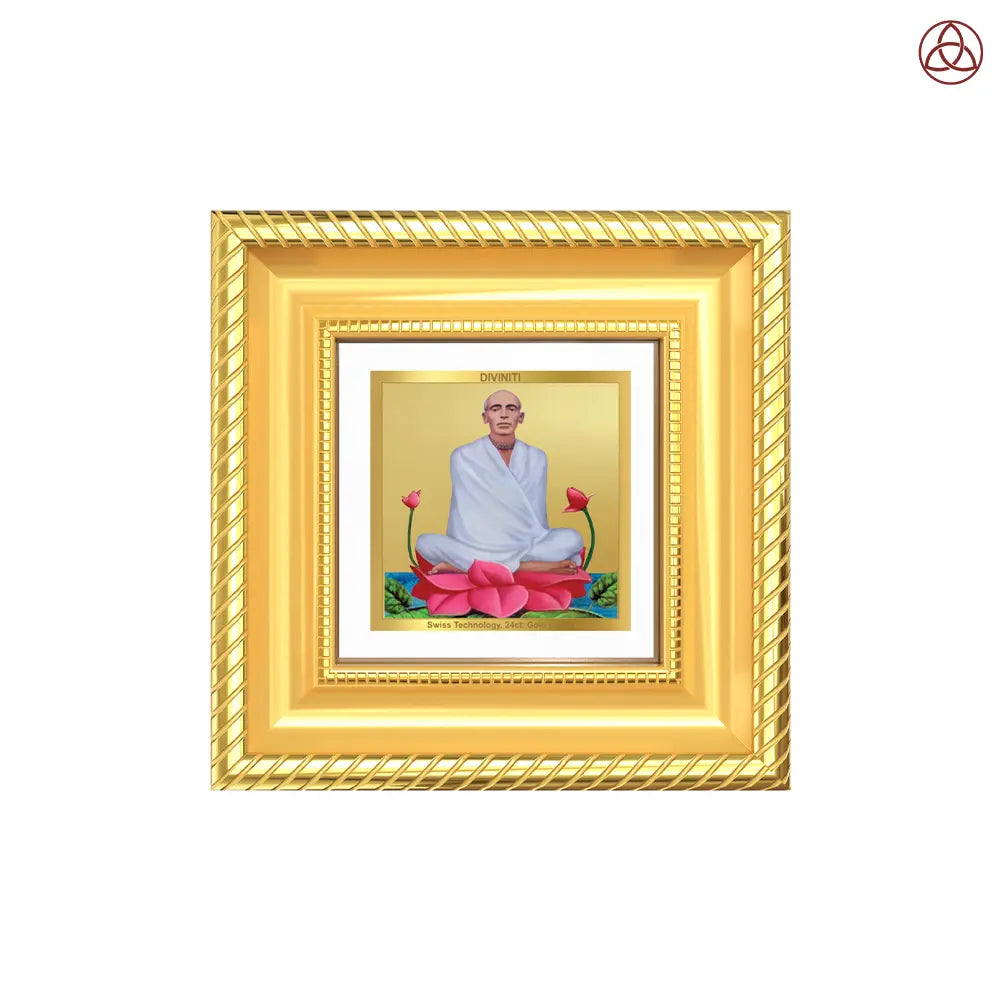 Saint Ram Thakur | Divine Mystic and Spiritual Master Tabletop Frame in 24K Gold Plated Foil
