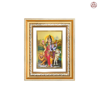 Ardhnarishwara | Naranari | Ammaiyappan Ardhanarinateshvara for Wall & Tabletop Photo Frame in 24K Gold Plated Foil