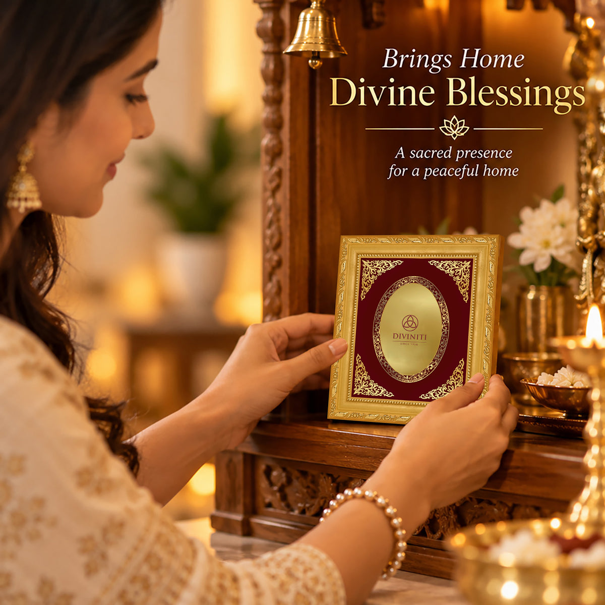 24K Gold-Plated Personalized Frame | Premium Gift Box | 16x13.5 CM