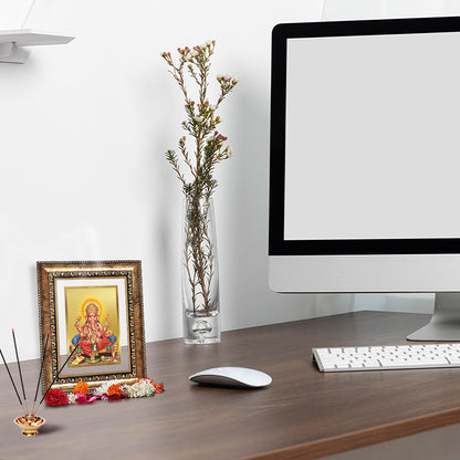 Diviniti 24K Gold Plated Ganesha (Classic) Divine Wall and Table Top Frame for Home Mandir & Office Decor | Luxury Spiritual Gift