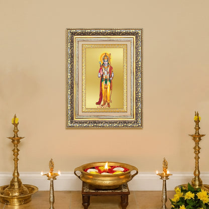 Diviniti 24K Gold Plated Ram Ji (Classic) Divine Wall Frame for Home Mandir & Office Decor | Luxury Spiritual Gift