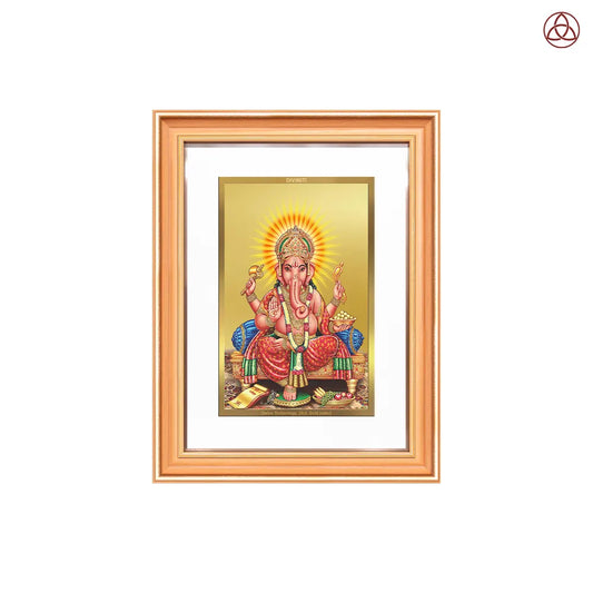 Ganesha | Lord Ganpati Wall Photo Frame in 24K Gold Plated Foil