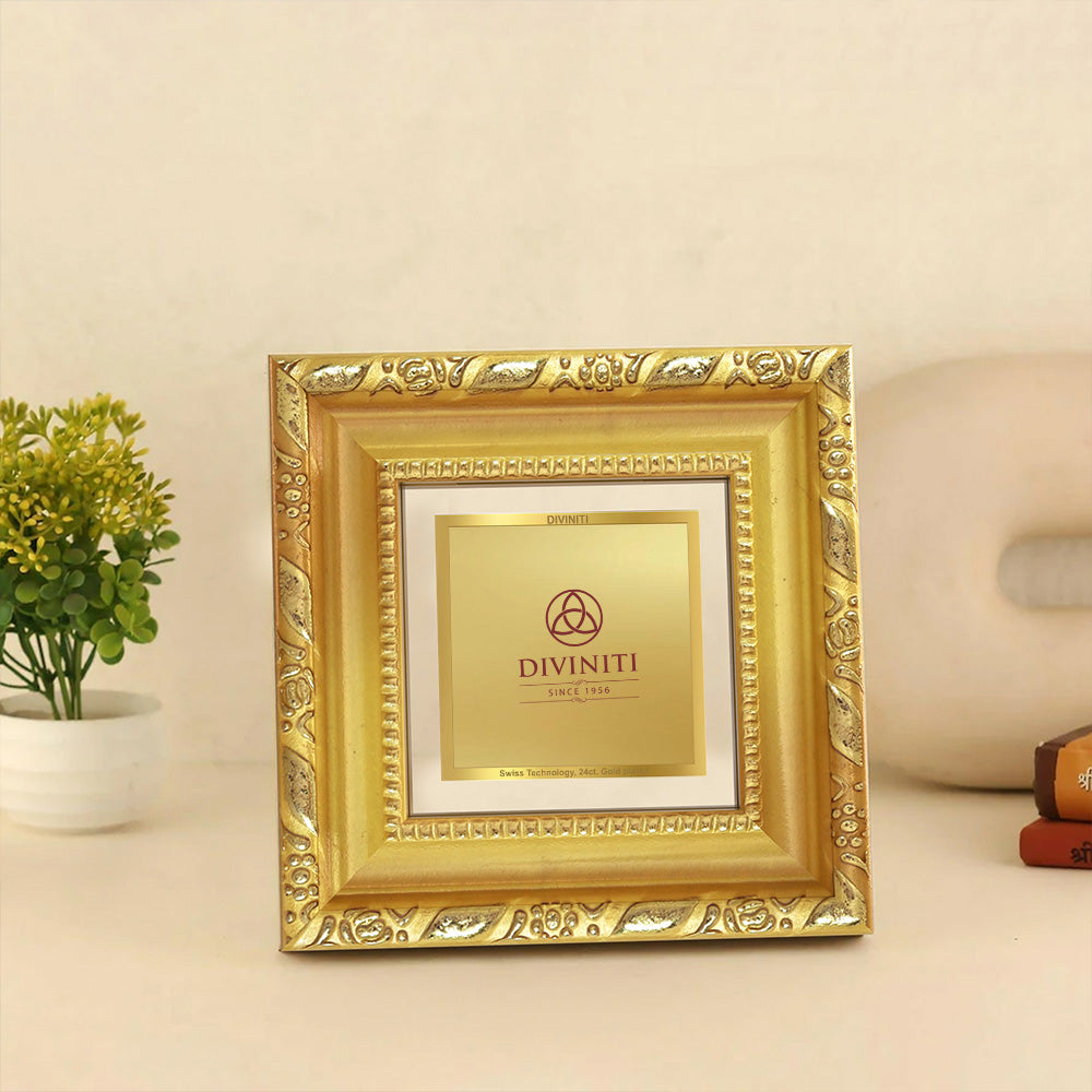 Diviniti 24K Gold Plated Table Top Frame for Home & Office Decor | Luxury Gift