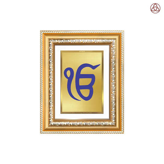 Ik Onkar | Sacred Wall & Tabletop Photo Frame in 24K Gold Plated Foil
