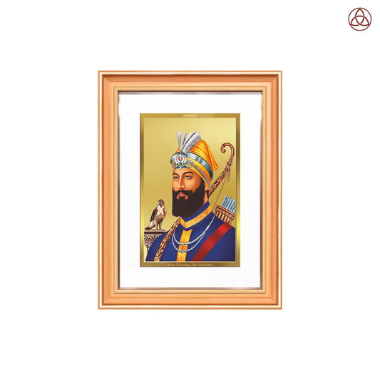 Guru Gobind Singh Ji | Divine Wall Photo Frame in 24K Gold Plated Foil