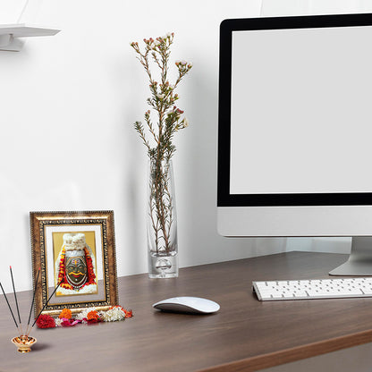 Diviniti 24K Gold Plated Mahakaleshwar (Classic) Divine Wall and Table Top Frame for Home Mandir & Office Decor | Luxury Spiritual Gift