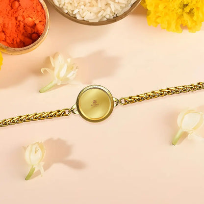 Customized Bracelet | 22MM | 24K Gold Plated Foil | Divine for Gift