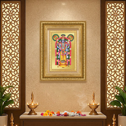 Diviniti 24K Gold Plated Guru Vayurappan (Classic) Sacred Sikh Wall Frame for Home Decor & Office Ambiance | Premium Spiritual Gift