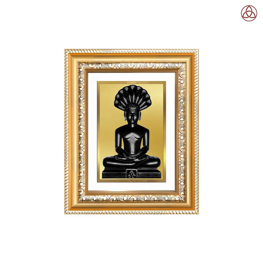 Lord Parshvanatha | 23rd Jain Tirthankara Wall & Tabletop Photo Frame in 24K Gold Plated Foil