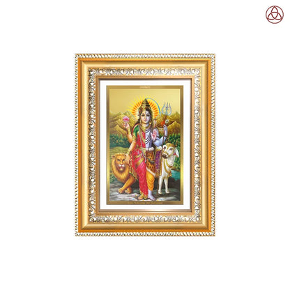 Ardhnarishwara | Naranari | Ammaiyappan Ardhanarinateshvara for Wall & Tabletop Photo Frame in 24K Gold Plated Foil
