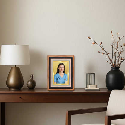 Portrait on Gold | Immortalise Your Classic Rectangular Photo Frame in 24K Gold Plated Foil