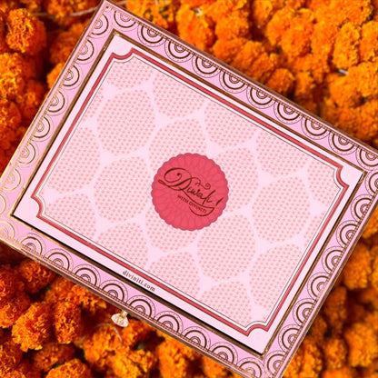 Diwali Gift Hamper | Three Glass Premium Glass Jars with Golden Compartments in Designer Keepsake Box