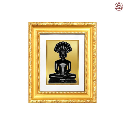 Lord Parshvanatha | 23rd Jain Tirthankara Wall Hanging & Tabletop Frame in 24K Gold Plated Foil