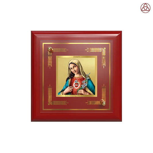 Mother Mary | Blessed Virgin Tabletop Frame in 24K Gold Plated Foil