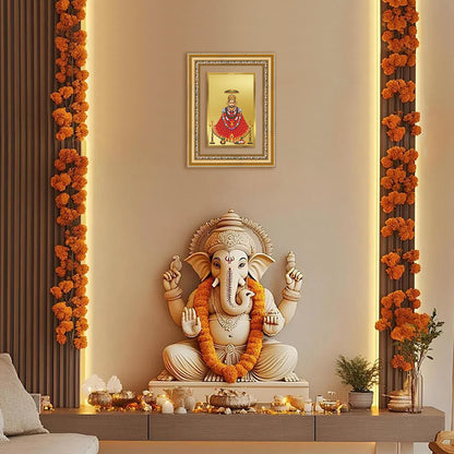 Diviniti 24K Gold Plated Khatu Shyam (Classic) Divine Wall Frame for Home Mandir & Office Decor | Luxury Spiritual Gift