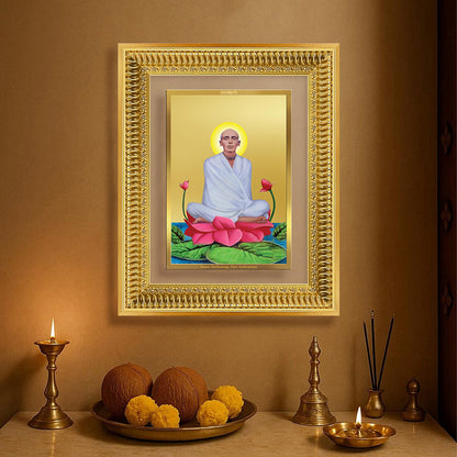 Diviniti 24K Gold Plated Ram Thakur (Classic) Divine Wall Frame for Home Mandir & Office Decor | Luxury Spiritual Gift