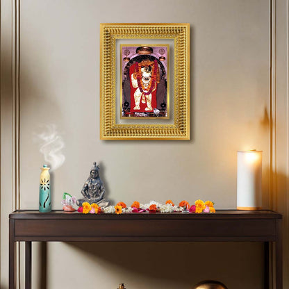 Diviniti 24K Gold Plated Mehndipur Balaji (Classic) Divine Wall Frame for Home Mandir & Office Decor | Luxury Spiritual Gift