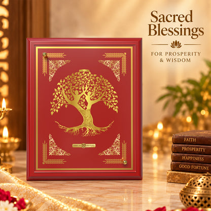 24K Gold-Plated Tree of Life MDF Frame | Premium Gift Box | 12x18 CM
