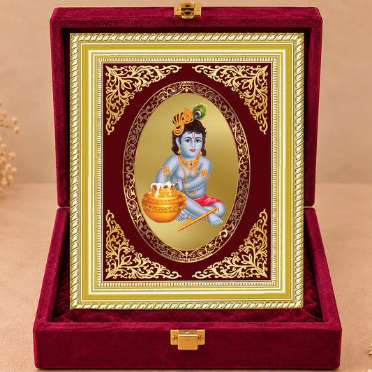 24K Gold-Plated Bal Gopal Frame | Premium Gift Box | 26x20 CM