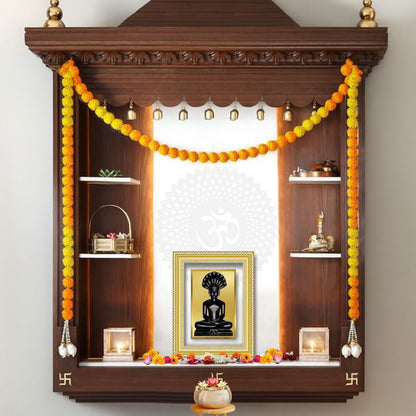 Diviniti 24K Gold Plated Parshvanath (Classic) Divine Wall Frame for Home Mandir & Office Decor | Luxury Spiritual Gift