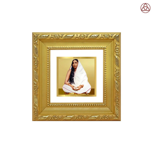 Holy Mother Sarada Devi | Divine Consort of Sri Ramakrishna Tabletop Frame in 24K Gold Plated Foil