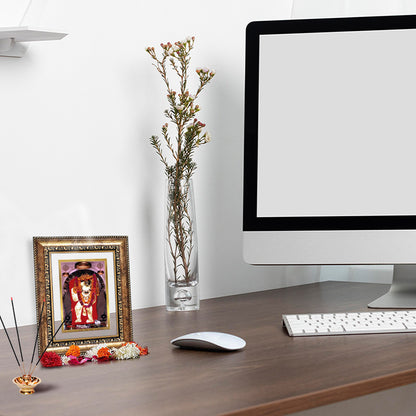 Diviniti 24K Gold Plated Mehndipur Balaji (Classic) Divine Wall and Table Top Frame for Home Mandir & Office Decor | Luxury Spiritual Gift