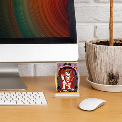 Mehandipur Bala Ji | Divine Lord Bala Ji Car Dashboard & Tabletop Photo Frame in 24K Gold Plated Foil