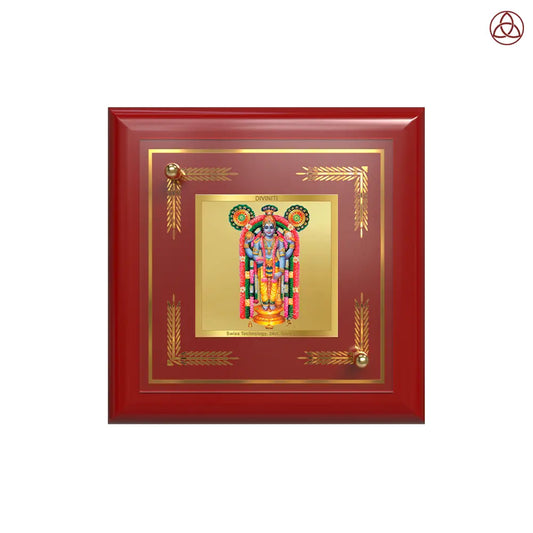 Guruvayurappan | Lord Krishna of Guruvayur Tabletop Frame in 24K Gold Plated Foil