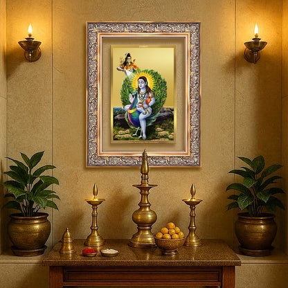 Diviniti 24K Gold Plated Baba Balak Nath Divine Wall Frame for Home Mandir & Office Decor | Luxury Spiritual Gift