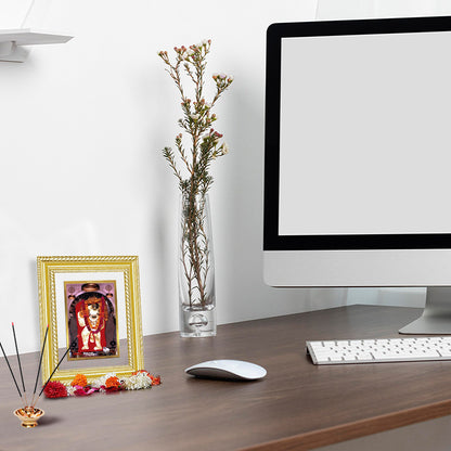 Diviniti 24K Gold Plated Mehndipur Balaji (Classic) Divine Wall and Table Top Frame for Home Mandir & Office Decor | Luxury Spiritual Gift