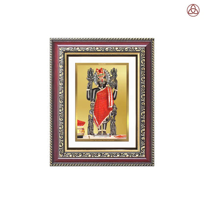Dwarkadhish | Lord Krishna of Dwarka Wall & Tabletop Photo Frame in 24K Gold Plated Foil