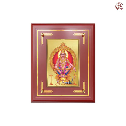 Lord Ayyappan | Hariharan for Wall & Tabletop Photo Frame in 24K Gold Plated Foil