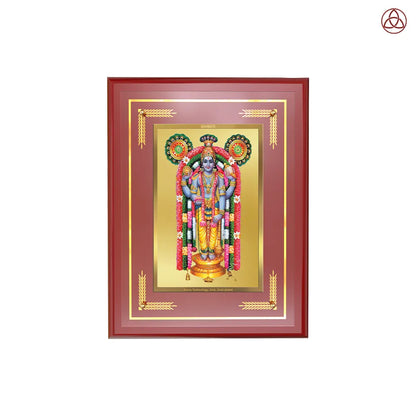 Guruvayurappan | Lord Krishna of Guruvayur Wall Photo Frame in 24K Gold Plated Foil