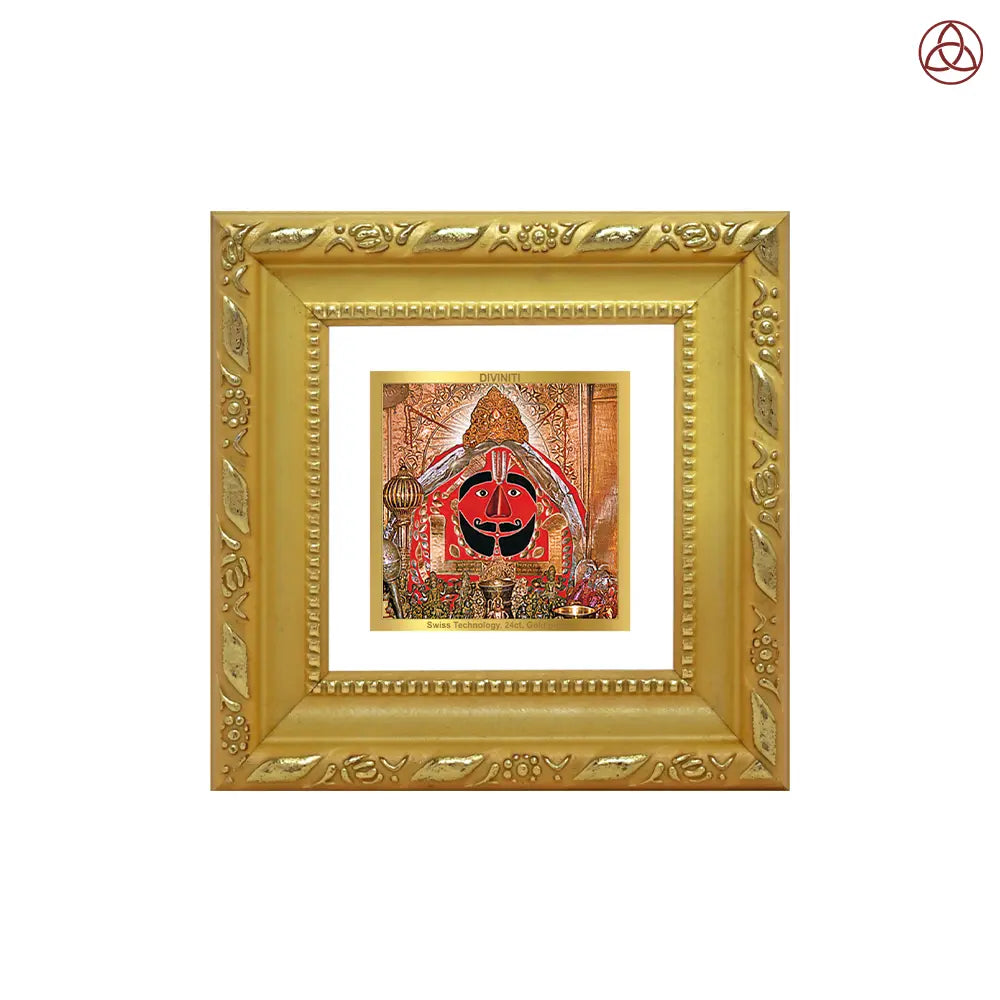 Salasar Balaji | Lord Hanuman of Salasar Dham Tabletop Frame in 24K Gold Plated Foil