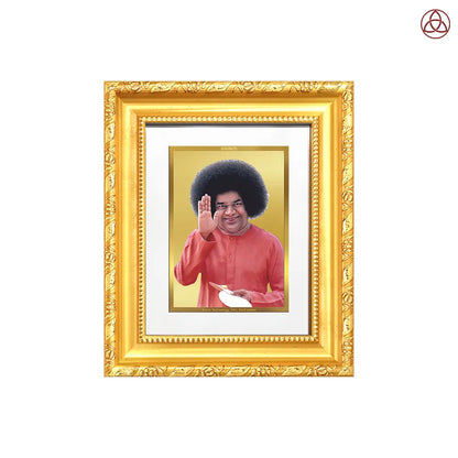 Sathya Sai Baba | Avatar of Love and Universal Harmony Wall Hanging & Tabletop Frame in 24K Gold Plated Foil